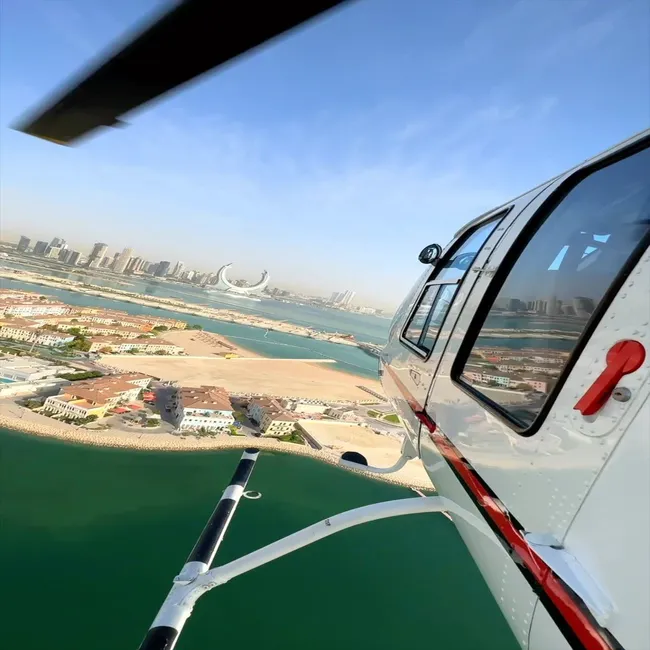 Doha en hélicoptère