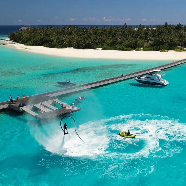 Famille fun aux maldives