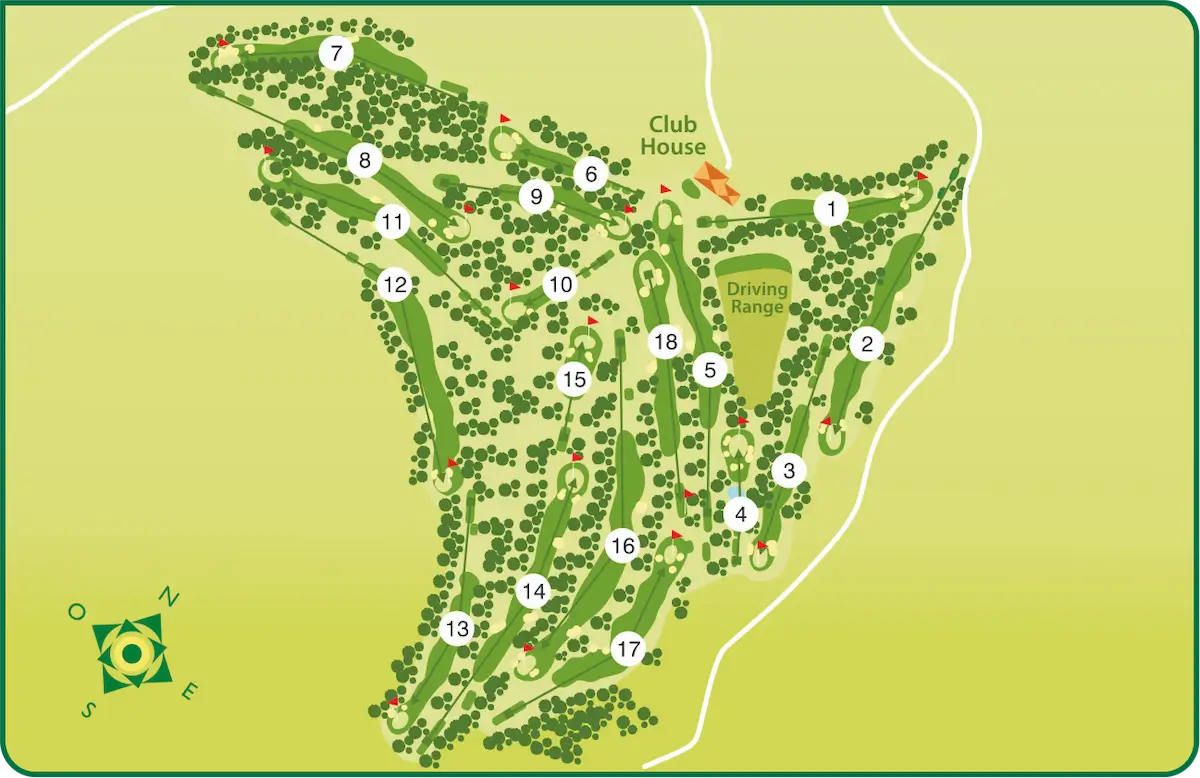 Plan Dom Pedro Old course