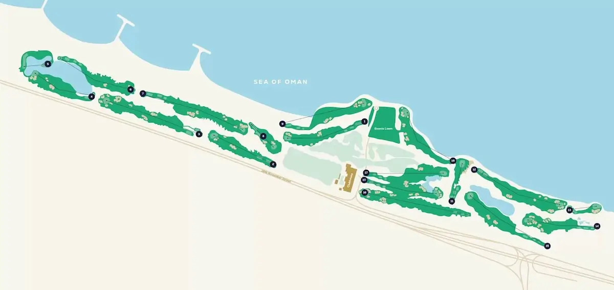 Plan Al Mouj Golf
