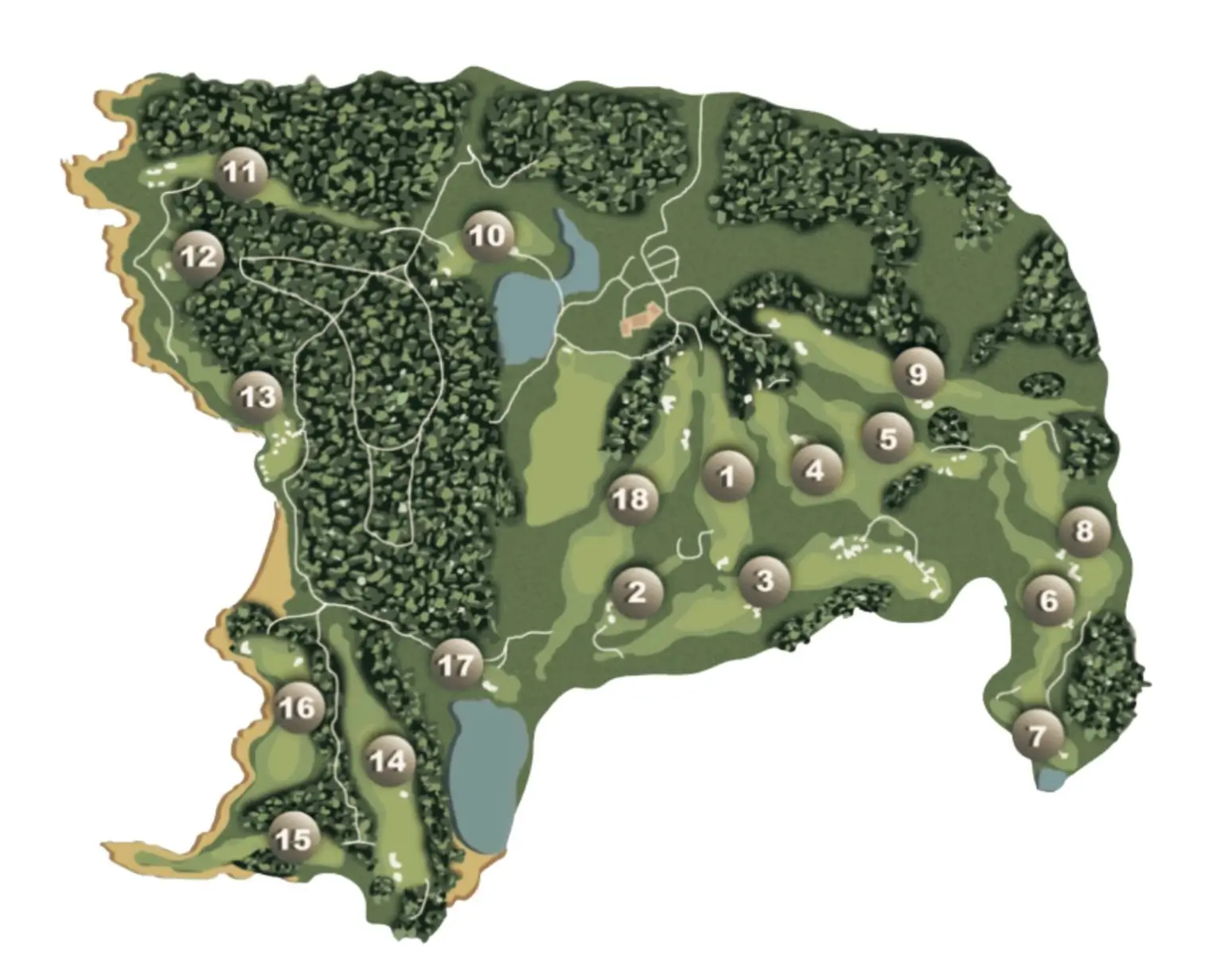 parcours golf sperone