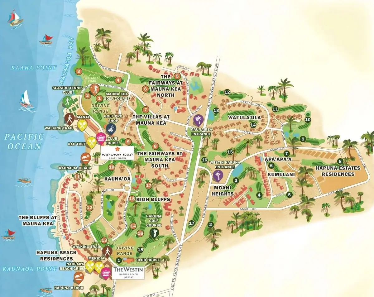 Plan Mauna Kea Golf Course
