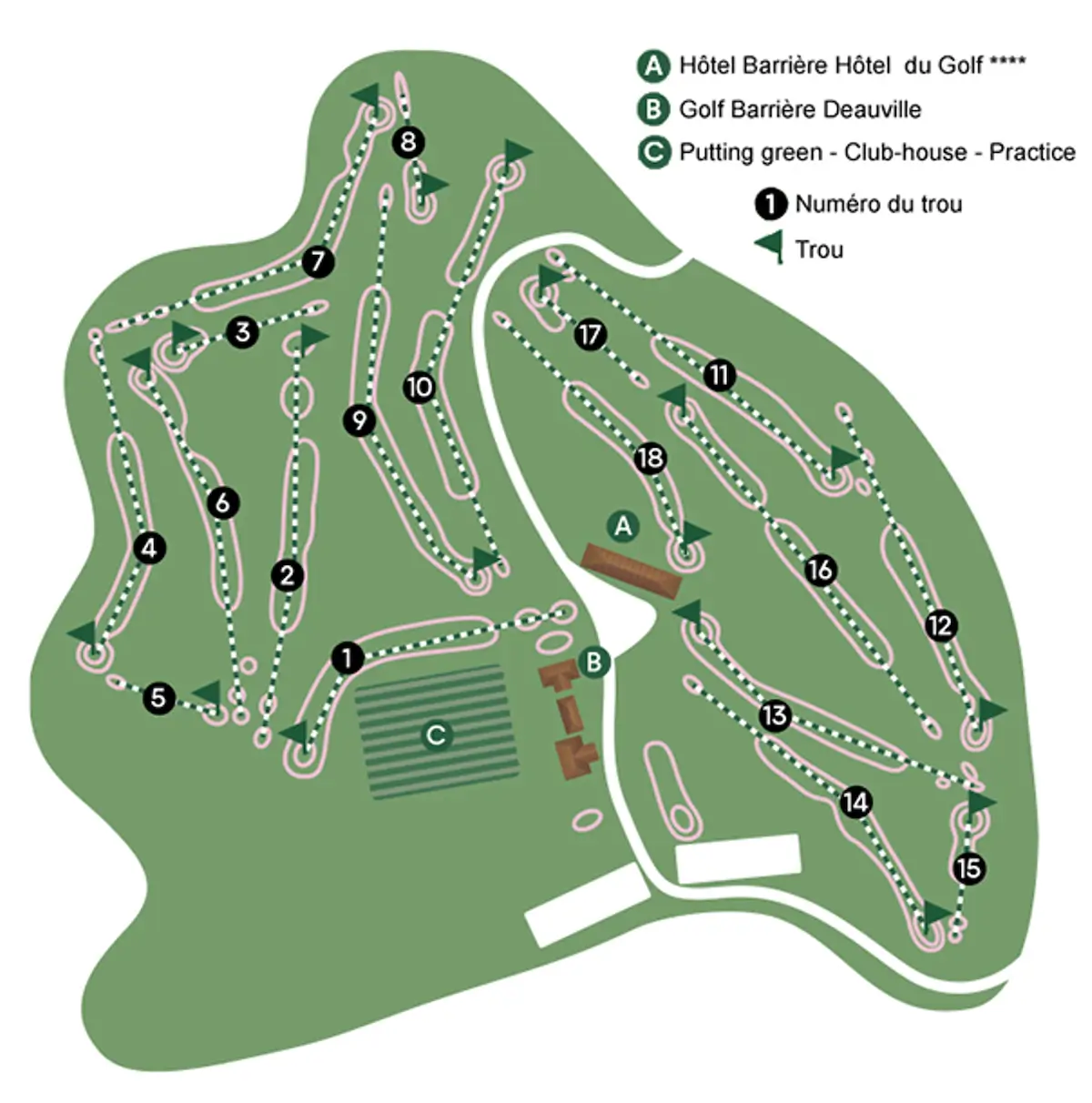 Plan Golf Barrière Deauville