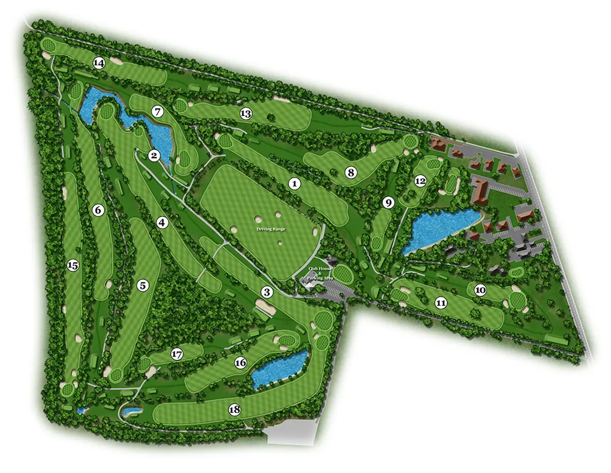 Plan Golf des Bouleaux