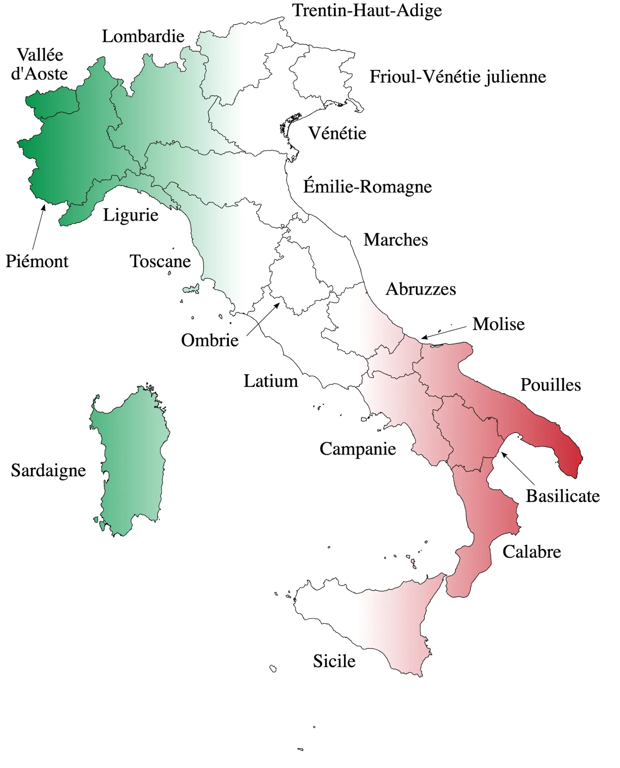 Les regions italiennes
