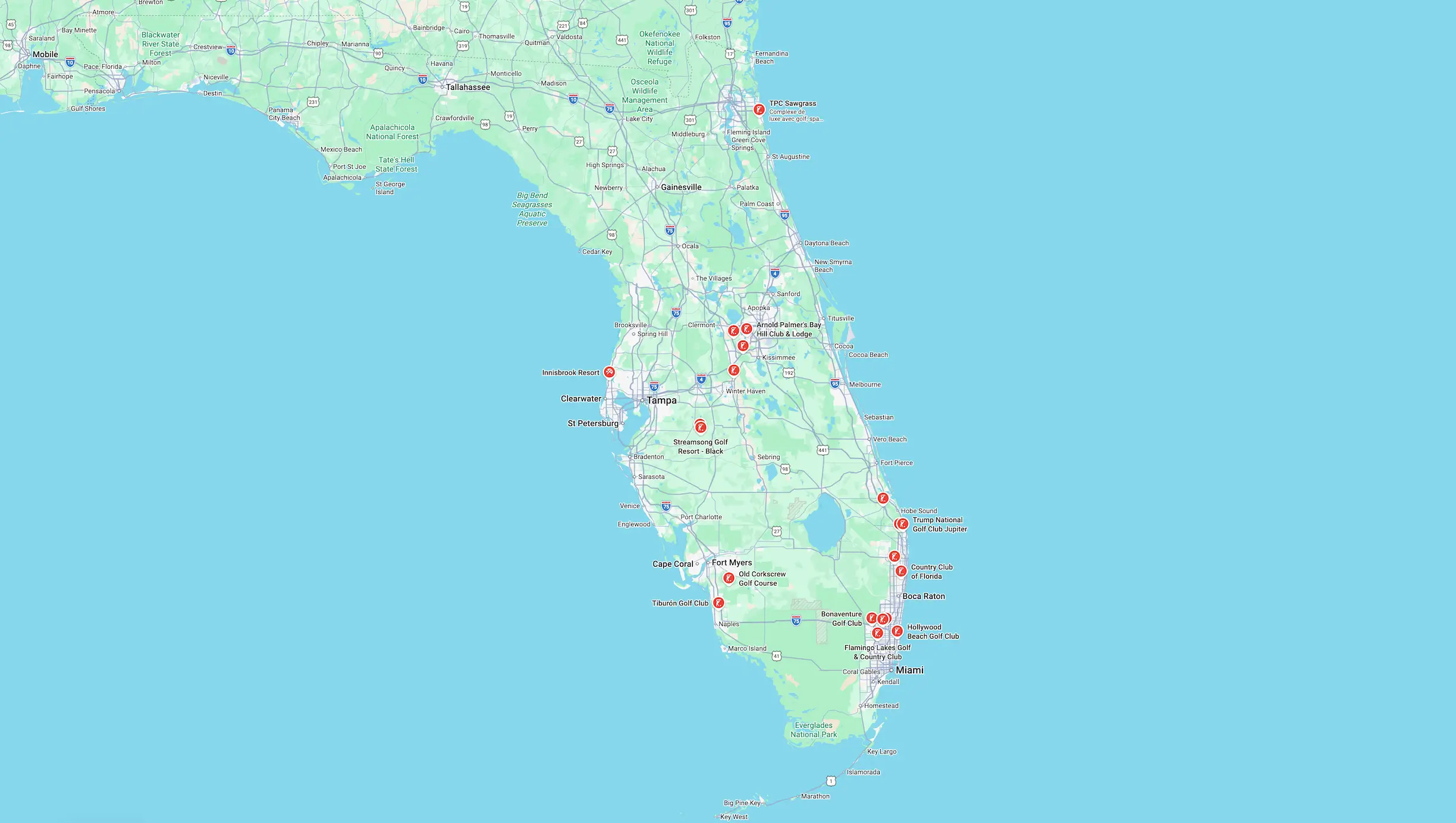Parcours en floride
