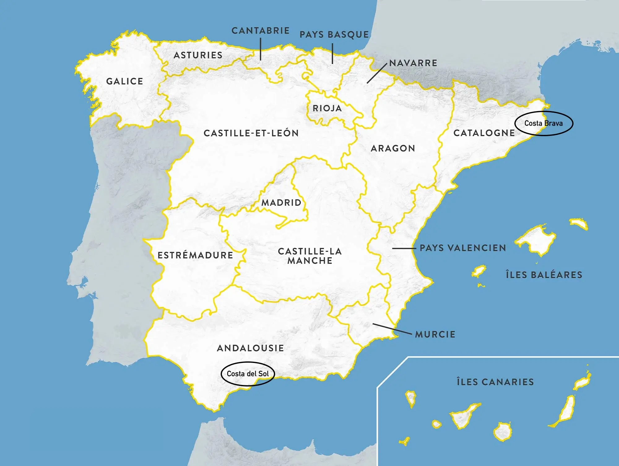 Régions en Espagne